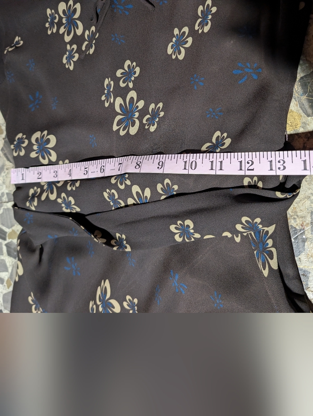 Vintage Zara Y2K Brown Floral Babydoll Milkmaid Cottagecore Dress Size 6 - Picture 7 of 8
